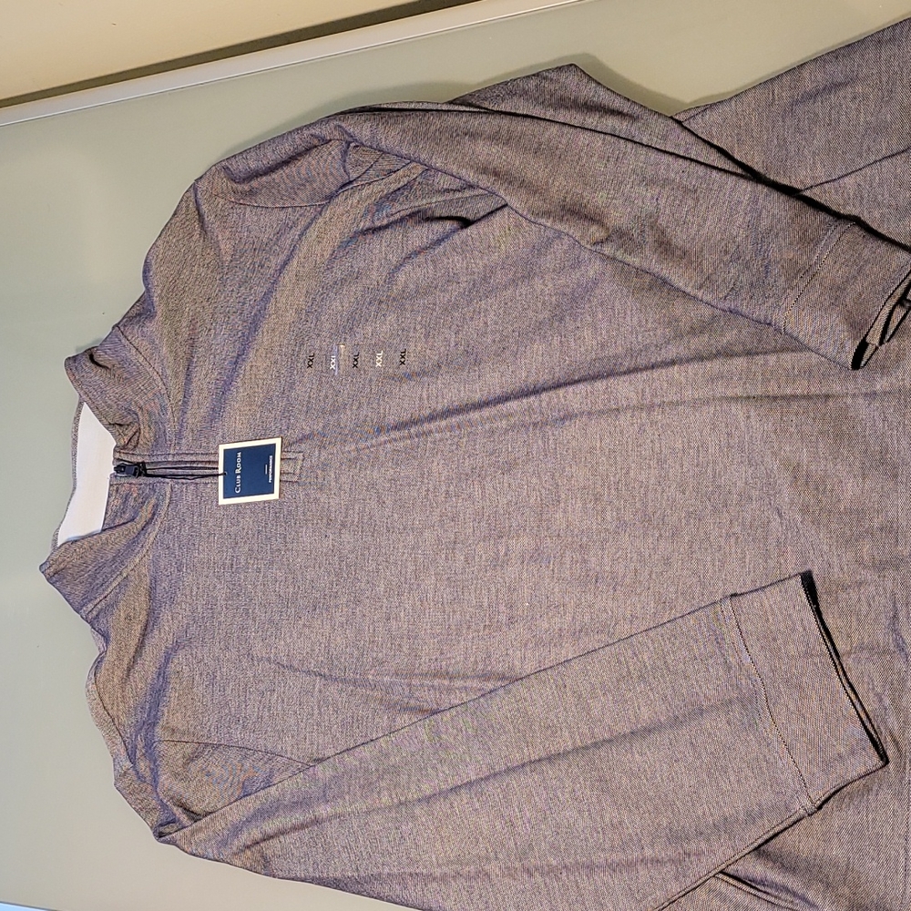 Blue men's pullover sweater